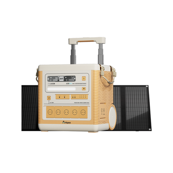 <tc>Arkpax</tc> <tc>Ark PRO</tc>: Générateur solaire de qualité professionnelle, indice de protection IP67
